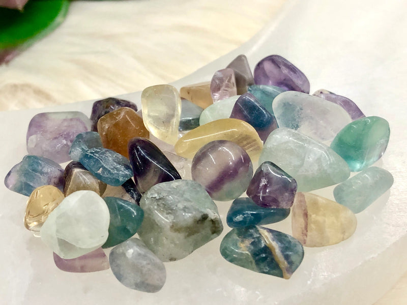 Fluorite Gem Chips - Chakra Balancing Stone - Loose Crystals - Spell Jar - Intention Tools