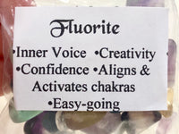 Fluorite Gem Chips - Chakra Balancing Stone - Loose Crystals - Spell Jar - Intention Tools