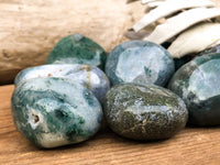 Tumbled Green Moss Agate - Heart Chakra