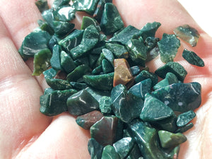 Bloodstone Gem Chips - Root Chakra Stone - Loose Crystals - Spell Jar - Intention Tools
