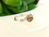 Picture Jasper Wire-Wrapped Ring - Dainty Jasper Ring - Root Chakra Jewelry