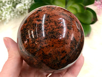 Mahogany Obsidian Sphere 72mm AFV - Sacral and Root Chakra