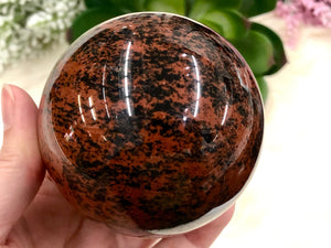 Mahogany Obsidian Sphere 72mm AFV - Sacral and Root Chakra