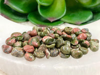 Unakite Gem Chips - Heart Chakra Stone - Loose Crystals - Spell Jar - Intention Tools