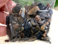 Pietersite Gem Chips - Root & Crown Chakra Stones - Spell Jar - Intention Tools