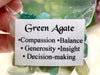 Green Agate Gem Chips - Heart Chakra Stone - Loose Crystals - Spell Jar - Intention Tools