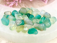 Green Agate Gem Chips - Heart Chakra Stone - Loose Crystals - Spell Jar - Intention Tools