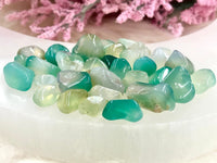 Green Agate Gem Chips - Heart Chakra Stone - Loose Crystals - Spell Jar - Intention Tools