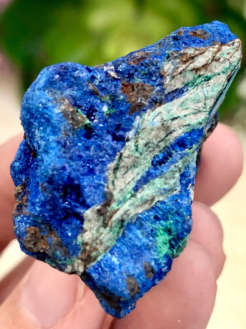 Raw Azurite Malachite 36mm AMP - Crown and Third Eye Chakra