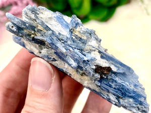 Raw Blue Kyanite Crystal Cluster 70mm ANR - Throat & Third-Eye Crystal