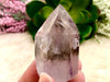 Amethyst Point with Smoky Phantom 58mm AOU  - Protection Stone - Third-Eye and Crown Chakra