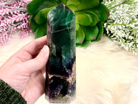 Large Rainbow Fluorite Tower 142mm AQV