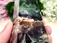 Large Rainbow Fluorite Tower 142mm AQV