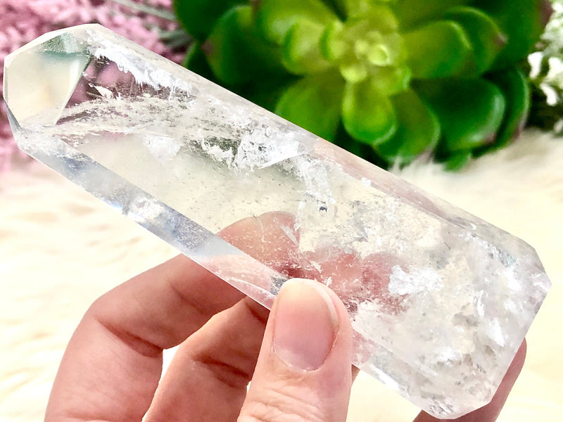 Crystal Quartz Point 106mm ARA - Crown Chakra Stone