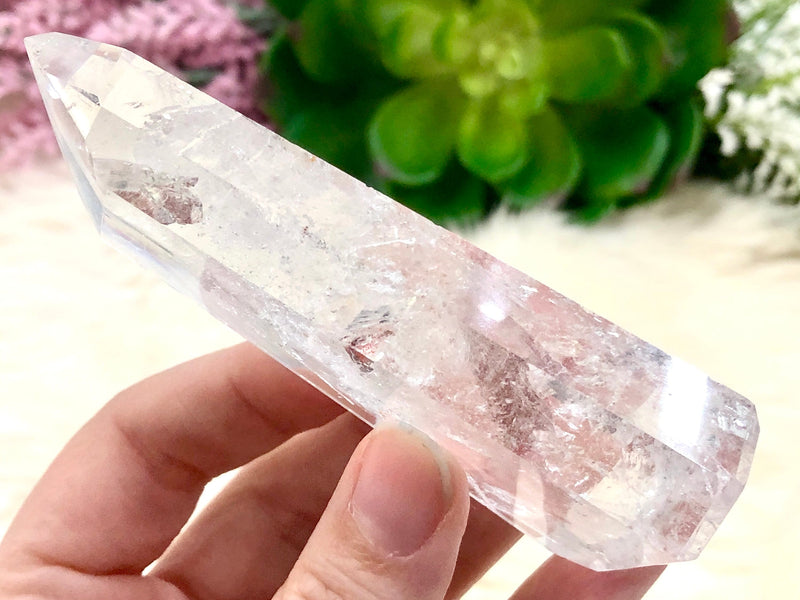 Crystal Quartz Point 92mm ARO - Crown Chakra Stone