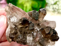 Raw Smoky Quartz Cluster 58mm AQC - Crystal Grid - Altar Decor - Purification Crystal - Intuition - Grounding