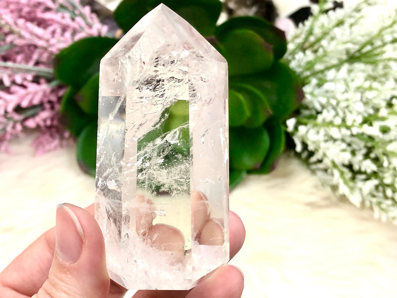 Crystal Quartz Point 74mm AQZ - Crown Chakra Stone