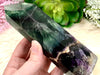 Large Rainbow Fluorite Tower 142mm AQV