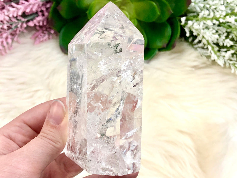 Crystal Quartz Point 99mm ARD - Crown Chakra Stone