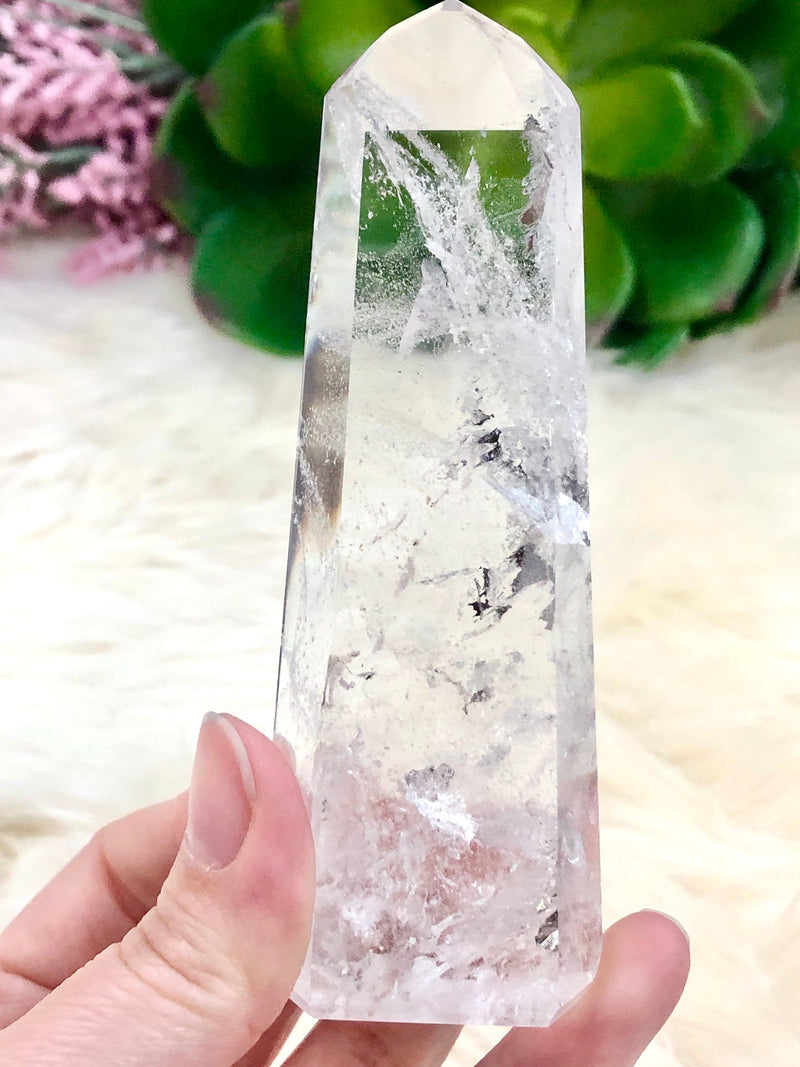 Crystal Quartz Point 106mm ARA - Crown Chakra Stone