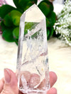 Crystal Quartz Point 92mm ARO - Crown Chakra Stone