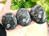 Large Larvikite Palm Stones - Protection Stones - Massage Stone - Crystal Grid - Third-Eye - Solar Plexus - Root Chakra - Altar Decor