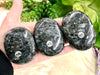 Large Larvikite Palm Stones - Protection Stones - Massage Stone - Crystal Grid - Third-Eye - Solar Plexus - Root Chakra - Altar Decor