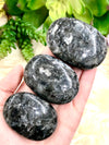 Large Larvikite Palm Stones - Protection Stones - Massage Stone - Crystal Grid - Third-Eye - Solar Plexus - Root Chakra - Altar Decor