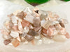 Peach Moonstone Chips -  Heart and Solar Plexus Chakra Stone - Loose Crystals - Spell Jar - Intention Tools