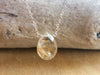 Rutilated Quartz Necklace - April Birthstone Jewelry - Aries Zodiac