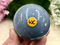 Angelite Sphere 47mm WC  - Throat Chakra Stone