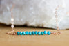 Real Dainty Turquoise Necklace - Sagittarius & December Birthstone