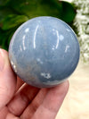 Angelite Sphere 47mm WC  - Throat Chakra Stone