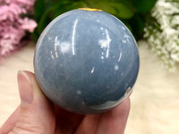 Angelite Sphere 47mm WC  - Throat Chakra Stone