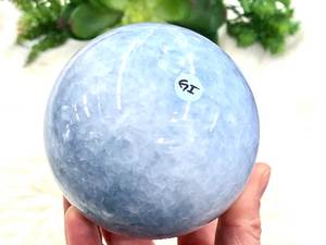 Blue Calcite Sphere 84mm GI