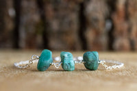 Raw Emerald Bracelet