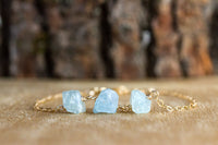 Raw Aquamarine Bracelet