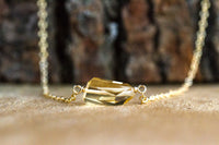 Faceted Citrine November Birthstone Necklace