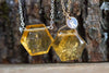 Citrine Pendant or Bar Style Necklace