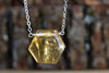 Citrine Pendant or Bar Style Necklace