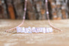 Rose Quartz Bar Necklace