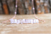 Rose Quartz Bar Necklace