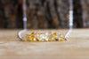 Raw Citrine Bar Necklace