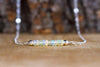 Ethiopian Opal Curved Bar Necklace