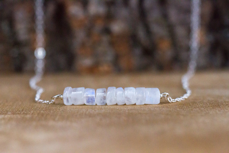 Moonstone Bar Necklace