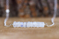 Moonstone Bar Necklace