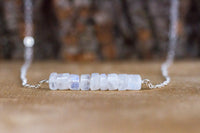 Moonstone Bar Necklace