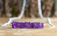 Amethyst Bar Necklace