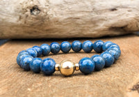 Lapis Lazuli Stacking Mala Bracelet