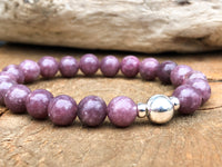 Charming Lepidolite Stone Bracelet